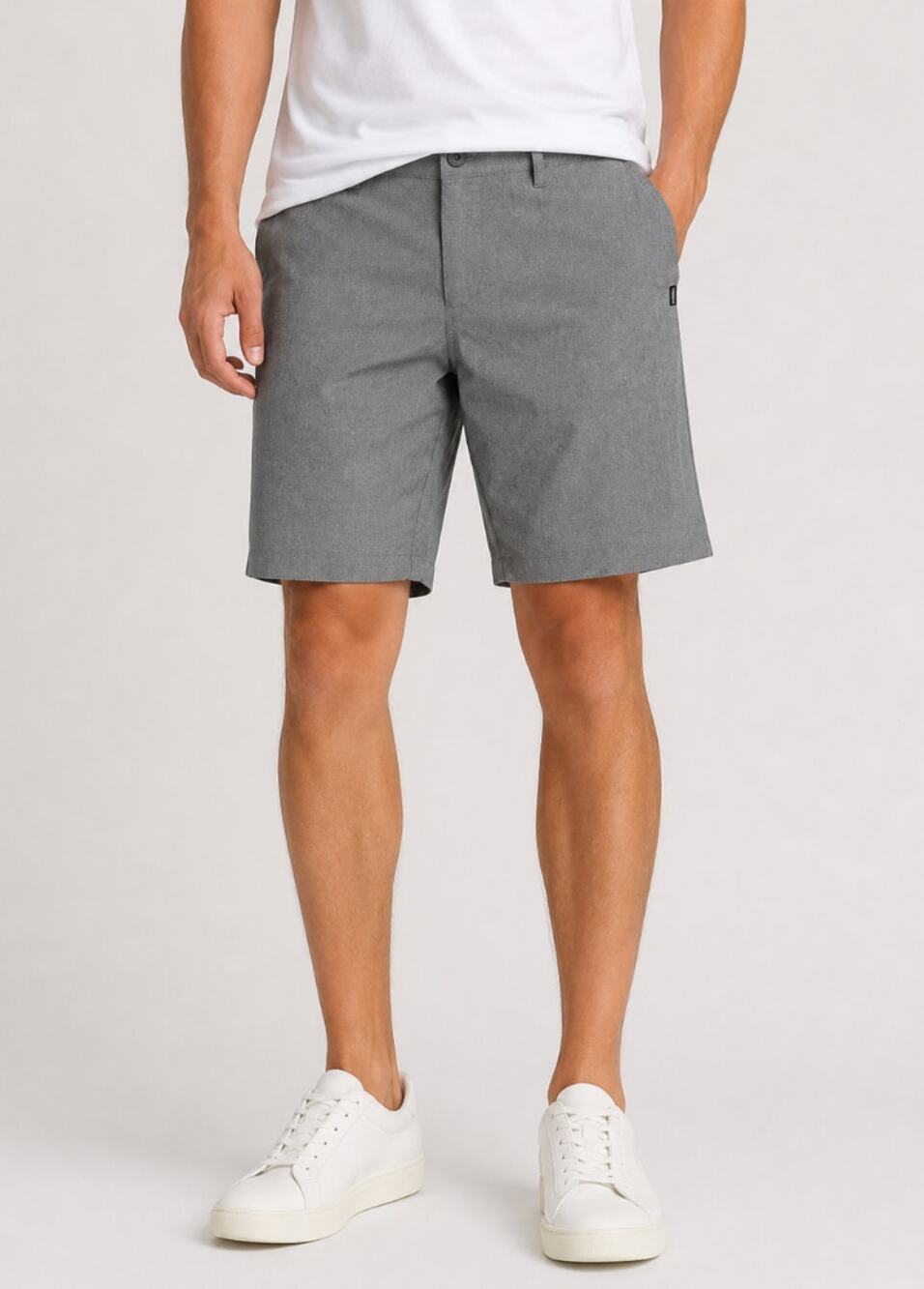 O'Neill Mens Hybrid Hyperdry Gray Stretch Board Shorts 38 Relaxed Fit Surf